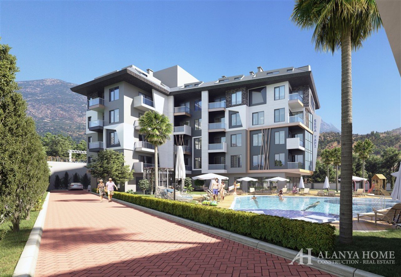 Carmel Sun Avsallar Alanya Antalya Türkei Fotoverkauf Kauf einer möblierten Wohnung in Raten in eine